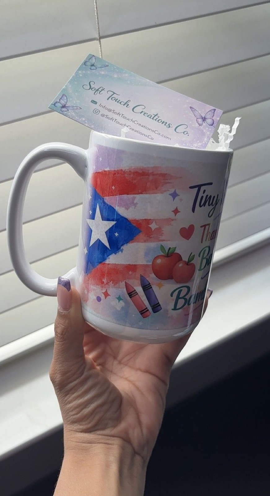 Custom Puerto Rico flag mug