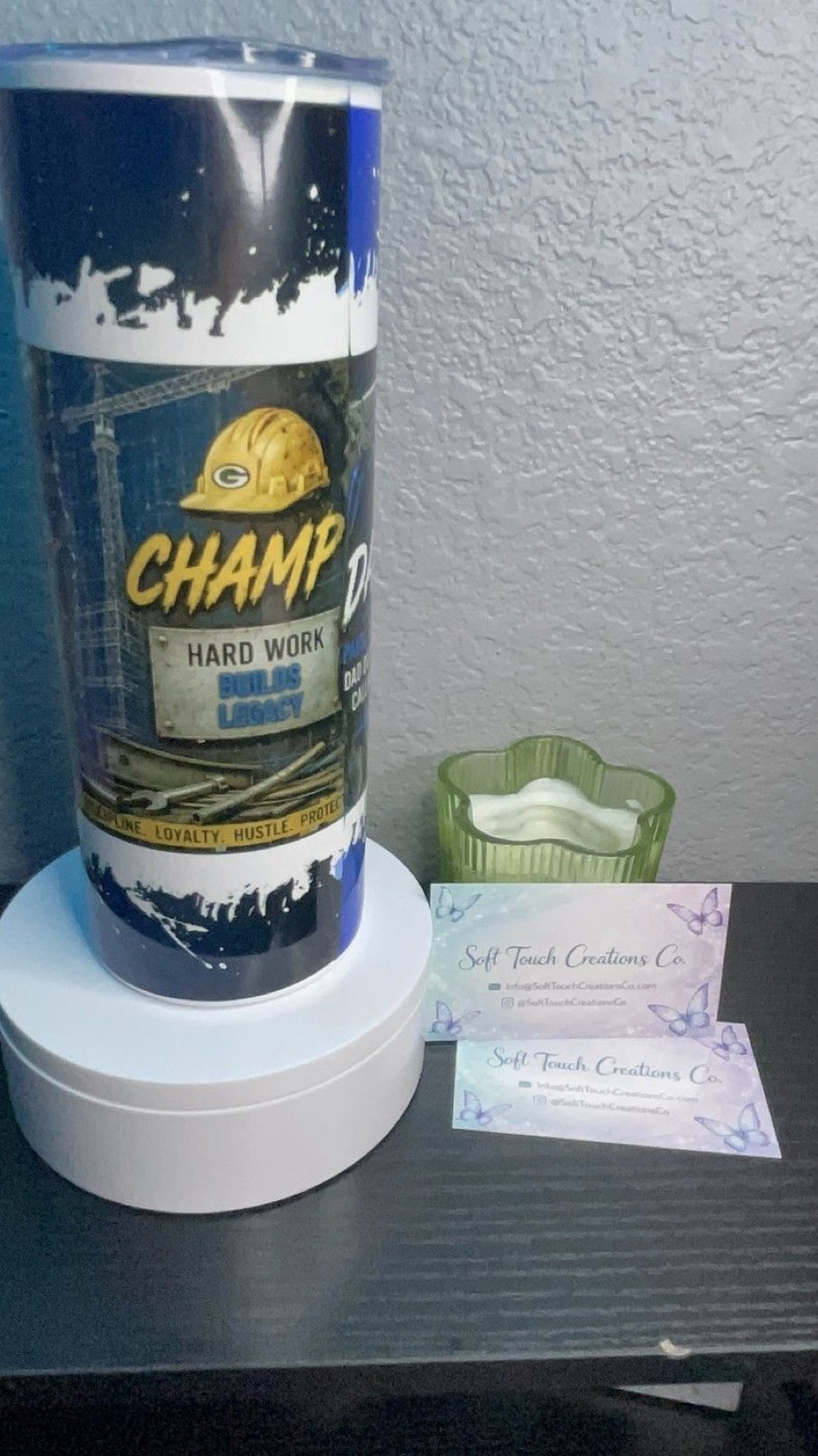 Custom champion tumbler